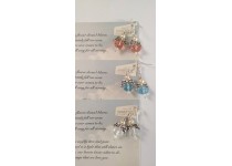 Angel Earrings on a Poem Card